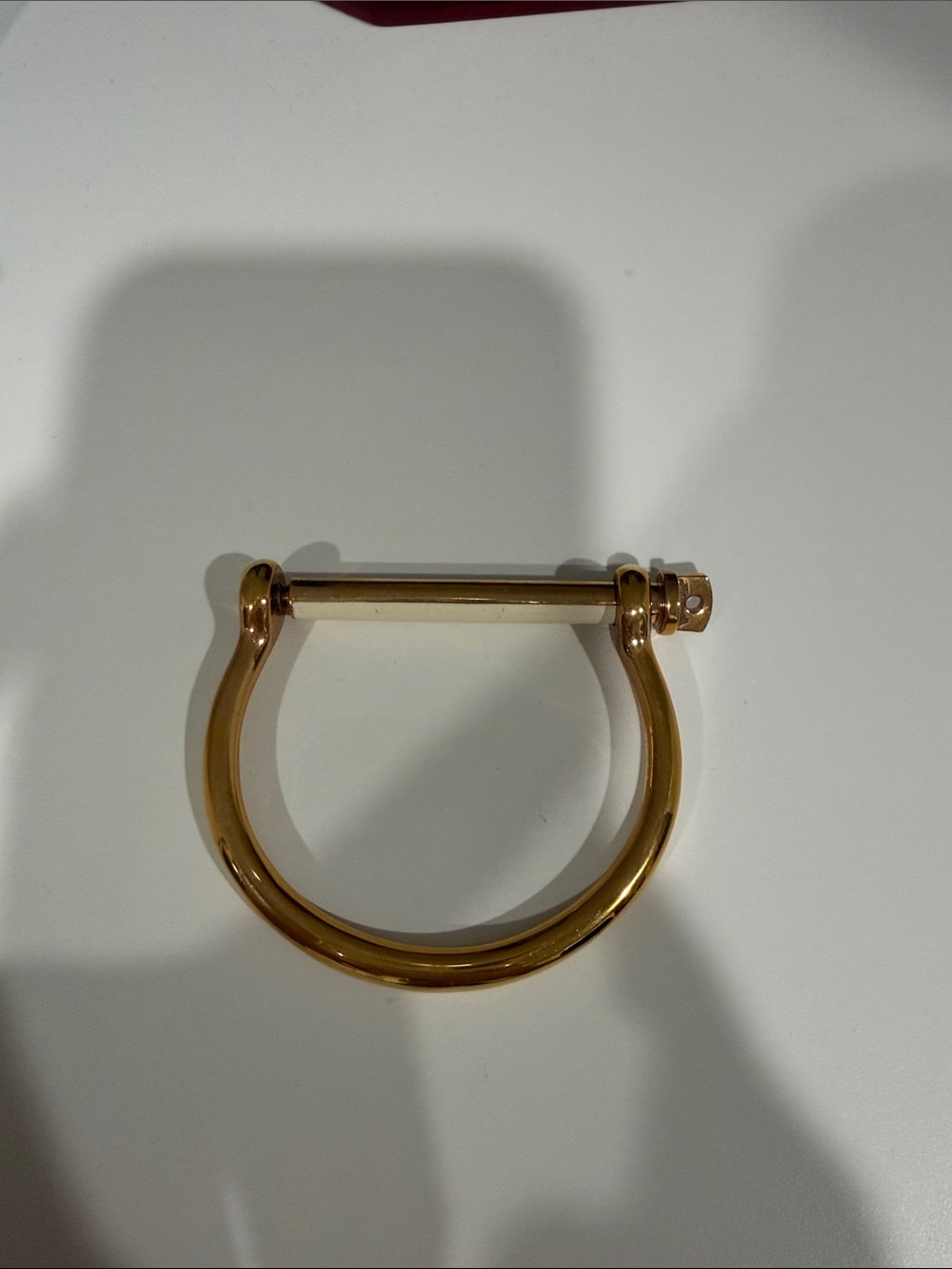 Miansai Gold Screw-Top Horseshoe Bracelet